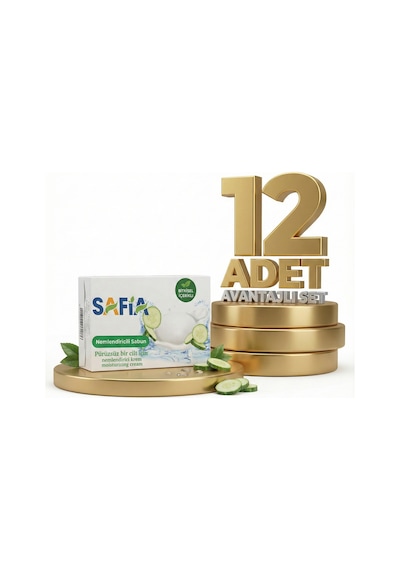 Safia Salatalık Nemlendirici Sabun 12x90 Gr