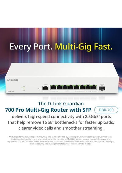 D-link Dbr-700 Vpn Destekli Smb Router, Smart Access Point Kontrolcü