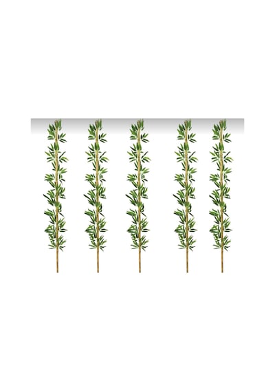 Rüzgar Yapay Çiçekçilik 2 Metre 5 Adet Bambu Yeşil