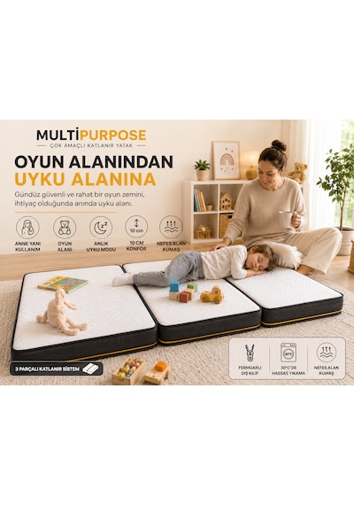 Purpose Tek Kişilik 10 Cm Katlanır Sünger Yatak Yer Ve Misafir Yatağı, Şilte Ve Minder Karavan, Kamp, Çadır Ve Araç İçi 24 Dns Orta Sert Sünger Fermuarlı Çıkarılabilir Kılıf Katlanır Yatak Purpose Tek Kişilik 10 Cm Katlanır Sünger Yatak Yer Ve Misafir Yatağı, Şilte Ve Minder Karavan, Kamp, Çadır Ve Araç İçi 24 Dns Orta Sert Sünger Fermuarlı Çıkarılabilir Kılıf Katlanır Yatak