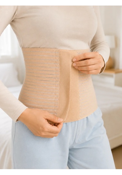 Veraura Lifestyle Doğum Sonrası Abdominal Korse 26 Cm 4 Kademe Ayarlı Karın Toparlayıcı Korse Standart
