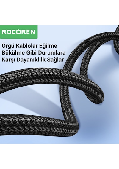 Rocoren 3.5mm Aux Jack To Rca Hi-fi Ses Kablosu 5 Metre