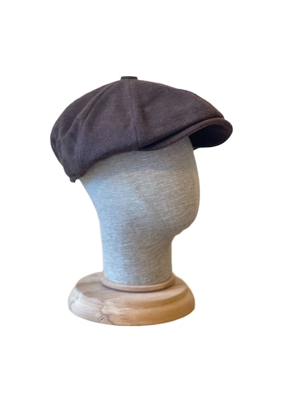 Standart Kışlık Yün Ingiliz Kasket Dökümlü Peaky Blinders Kasket Balıksırtı Kasket Arkası Lastikli Düz Kahverengi