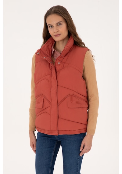 U.s. Polo Assn. Kadın Gül Kurusu Yelek Dokuma 50308091-vr026 Gul Kurusu