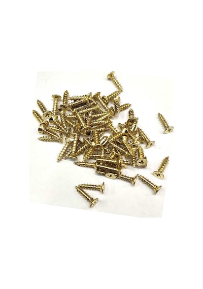 Sarı 1000 Adet Klips Vidası 2,3x9,5 Mm Yhb, İthal - Konik Başlı Kutu Ayak, Askı, Mini Vida 9,5 Mm