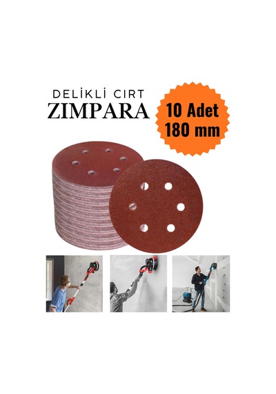 10 Adet Delikli Cırt Zımpara 180 Mm - Spiral Taşlama Uyumlu 100 Kum Zımpara Kağıdı Duvar Zımparası Velcro Sanding Disc 180mm 10 Adet Delikli Cırt Zımpara 180 Mm - Spiral Taşlama Uyumlu 100 Kum Zımpara Kağıdı Duvar Zımparası Velcro Sanding Disc 180mm