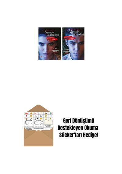 Vampir Günlükleri - Stefan Günlükleri Vol. 5 Sığınak + Vampir Günlükleri - Stefan Günlükleri Vol. 4 Karındeşen + Okuma Sticker'ları