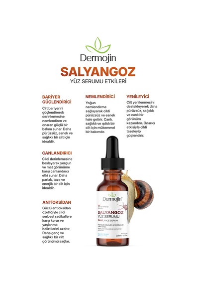 Ve  Salyangoz Serumu 30 Ml Glycolic Acid Ve Hydrolyzed Collagen