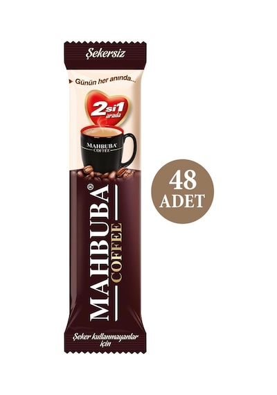 Mahbuba 2si1 Arada Şekersiz Hazır Kahve 48x10gr Hazır