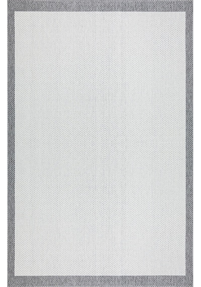 Woolhome Naturel Sisal 2001 Krem Antrasit Kolay Temizlenebilen Kaymaz Salon Mutfak Halısı Krem - Antrasit