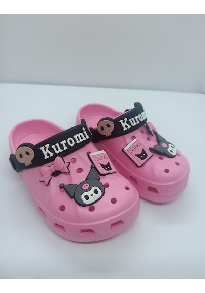 Huzurlu Adımlar Kuromi Çocuk Terlik Pembe