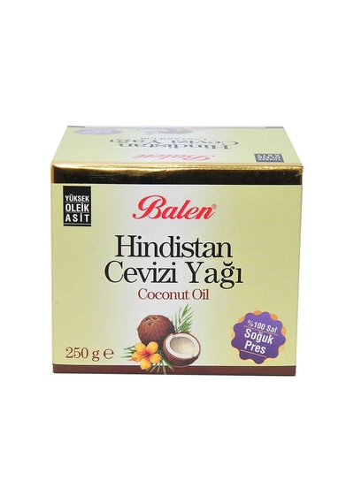 Hindistan Cevizi Yağı Soğuk Pres 250 Gr Cam Şişe