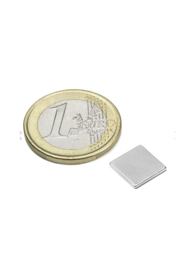 Dünya Magnet 20 Adet 10mm X 10mm X 1mm Köşeli Süper Güçlü Neodyum Mıknatıs