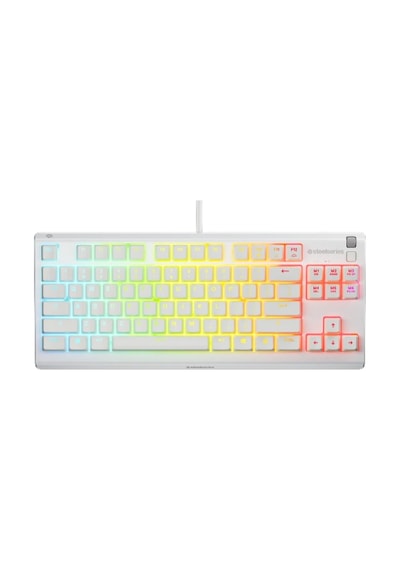 Steelseries Apex 3 Tkl Tr Q Rgb Membrane Kablolu Beyaz Gaming Ckckstl0021