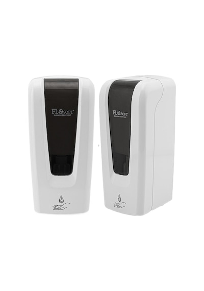 Flosoft Hazneli Fotoselli Sabun Ve Dezenfektan Verici Dispenseri Aparatı - 1000 Ml. - Beyaz - Füme