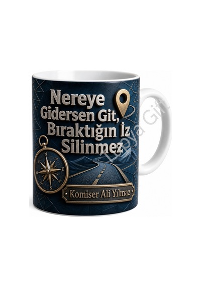 Tayin Hediyesi Kişiye Özel Baskılı Kupa Bardak Hatıra Hediye Beyaz / Çok Renkli