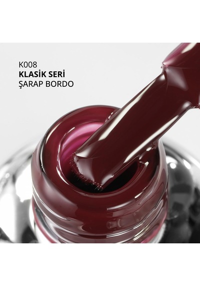 Kalıcı Oje K008, Şarap Bordo, 10 Ml