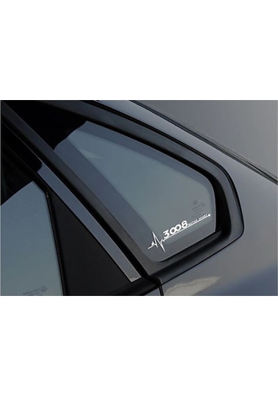 Peugeot 3008 Yan Cam Sticker Oto Kapı Çıkartma 20Cmx7Cm