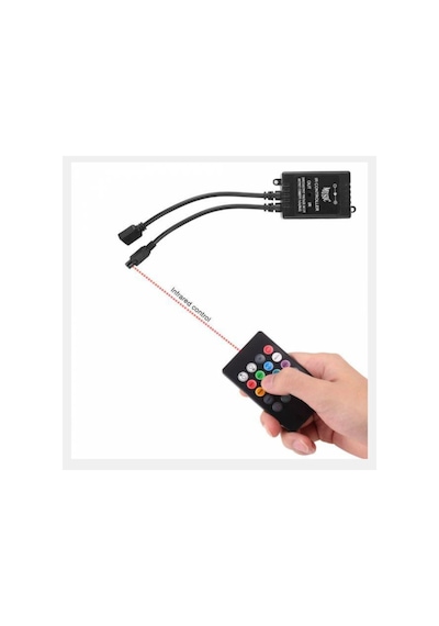 Kumandalı Ayakaltı Led Rgb Müziğe Duyarlı Iç Aydinlatma 12 Ledli (315220602)