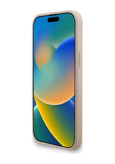 Apple Uyumlu iPhone 13 Pro Max Kılıf Guess Lisanslı Bilek Askı İpli Metal 4g Ve Yazı Logolu Kapak Pembe