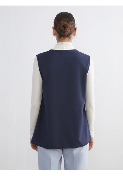 LC Waikiki Lcw Grace Indigo V Yaka Kadın Yelek İndigo