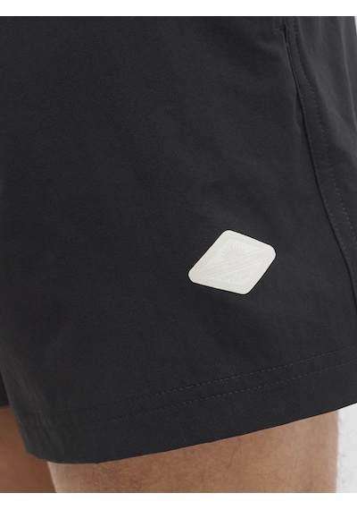 Jack & Jones Jpstmauı Tropıc Solıd Siyah Erkek Deniz Şortu 12291385