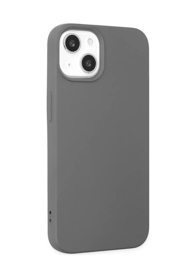 Apple iPhone Uyumlu  Uyumlu 14 Kılıf Nano İçi Kadife Silikon - Gri