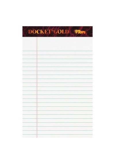 Tops Yazı Bloğu, Çizgili, Beyaz, 12.7 X 20.3 Cm, 12 Adet Ultimate Çok Renkli