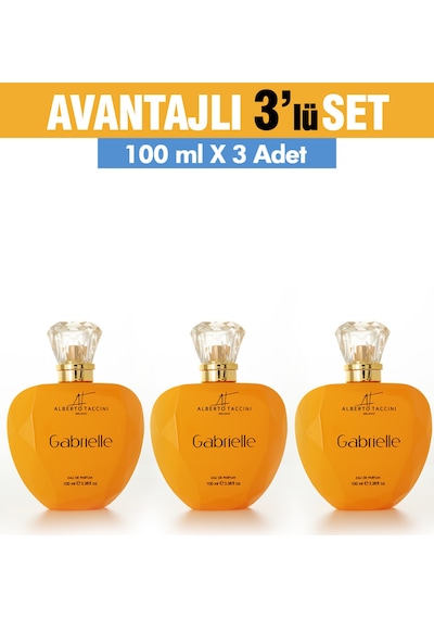 Alberto Taccini Gabrıelle Kadın Parfüm EDP 3 x 100 ML