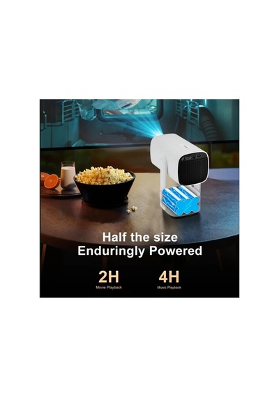 K2 Şarjlı Projeksiyon 4k Bt Wifi Android Taşınabilir Led Projektör Ev Sinema Açık Hava Tv