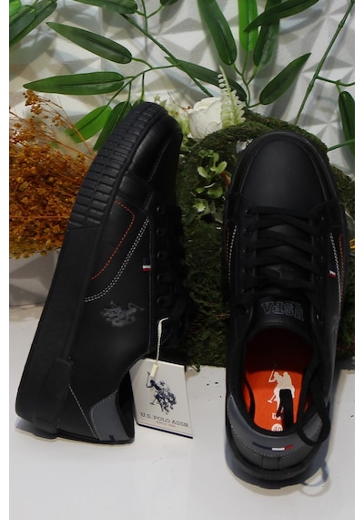 U.s. Polo Assn. Mayk Siyah Sneaker Erkek Ayakkabı 001