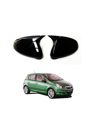 Opel Corsa D 2006-2014 Arası Yarasa Batman Ayna Kapağı Piano Bla