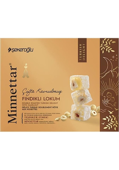 Şekeroğlu Minnettar Fındıklı Çifte Kavrulmuş Lokum 300 G