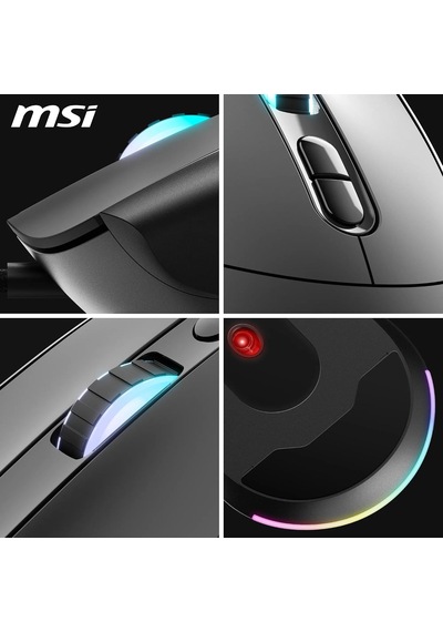 Forge Gm320 Oyuncu Mouse, 12800 Dpı Optik Sensör, Rgb Led, 7 Düğme, Usb 2.0, Siyah, 1.5m Kablo