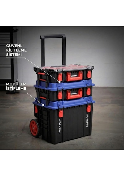 Workpro Wp283029 24lt 12 Gözlü Şeffaf Kapaklı İstiflenebilir 56x