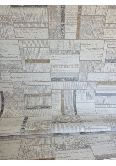 London Krem Multi Dekoratif Bambu Akrilik Yumuşak Modern Özel Ölçü Koridor Oturma Çocuk Odası Halısı 003-krem/multi