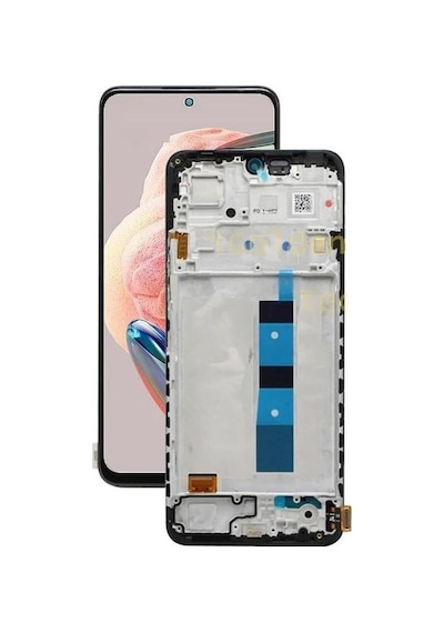 Xiaomi Redmi Note 12 4G İle Uyumlu Oled Ekran Dokunmatik Çıtalı Siyah