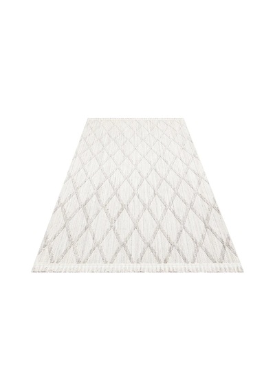 Bespoky Cozy 4 Grey Geometrik Modern Salon Halısı