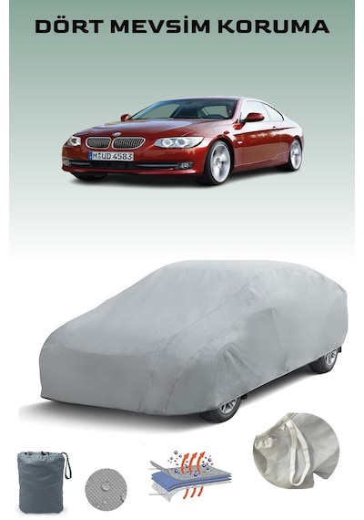 Bmw 3 Series Coupe E92 2010 - 2013 Araba Brandası Oto Branda Gri