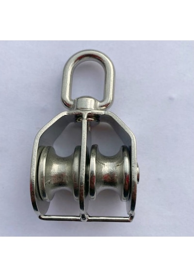 Paslanmaz Krom Çi̇ftli̇ Makara 25mm