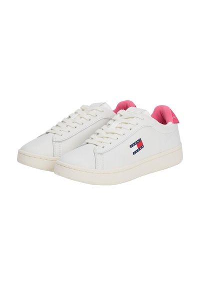 Tommy Hilfiger Archive' 98 Beyaz Kadın Sneaker-9597 Ecru & Vintage Cerise