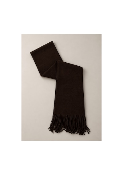 Aydincapqa Unisex Selanik Örgü Görünümlü Triko Atkı Püsküllü Kışlık Boyun Atkısı 165x20 Metalik - 944087051 Metalik