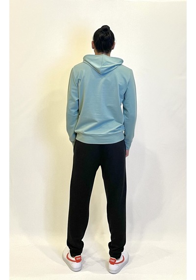 Süperlife Erkek Kapşonlu Regular Fit Air Baskılı İnce Sweatshirt Spr22sw162 Su Yeşili