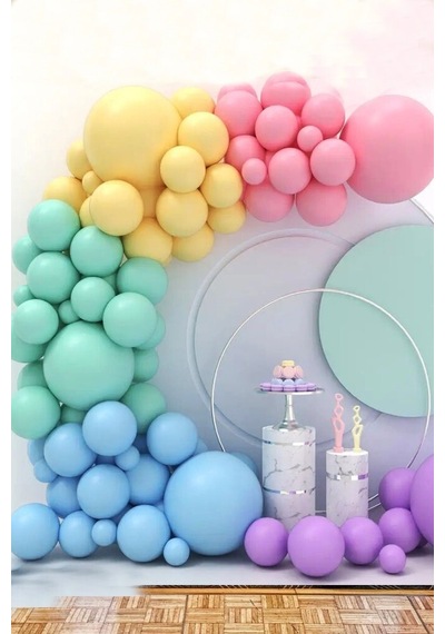 Beysüs Karışık Makaron Balon 20 Adet 12inç Standart