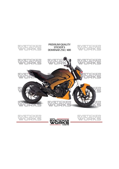 Bajaj Dominar 250-400 Uyumlu Kaplama Sticker Çift Renk Motor Kaplama Modeli Hazır Kit Yüksek Kalite 00524872