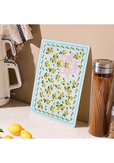 Aryıldız Limone Cam Kesme Tahtası 25x35 Cm Renkli