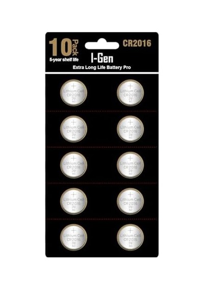 I-gen Cr2016 Pil 10&apos Lu Paket Lityum Düğme Pil 3v 2016