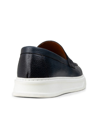 Deery Erkek Hakiki Deri Mavi Loafer Ayakkabı - 02043mmvıp01 Mavi
