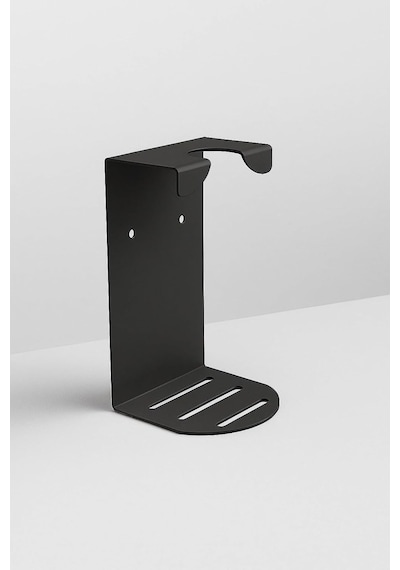 Tek Bölmeli Yapışkanlı Sıvı Sabunluk Standı Siyah Paslanmaz Metal Duvara Yapıştırılabilir Banyo Organizer Diğer