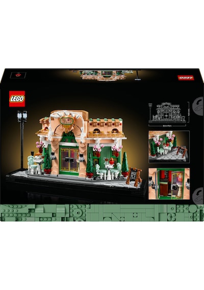 LEGO® Icons Fransız Kafe 10362 - Yetişkinler için Koleksiyonluk Dekoratif Model Yapım Seti (1101 Parça)